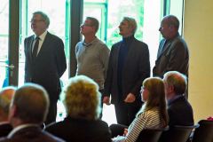 Jurymitglieder Franz Gerihson /Tenor, Manfred Hof/Posaune, Bernhard Schwarz/Violoncello, Bernd F. Marseille/Klavier